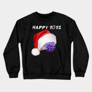 COVID SANTA Happy new Year 2021 Crewneck Sweatshirt